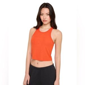 🧡❤️‍🔥 NWT Spiritual Gangster Tori Crop Top Tank – Tigerlily Orange – Size Large
